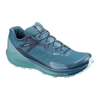 Salomon SENSE RIDE 3 GTX INVIS. FIT W - Modre Trailová Bežecká Obuv Damske, SALO147